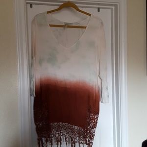 buckle gimmicks tie dyed top